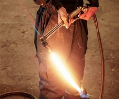 Oxy acetylene welding torch