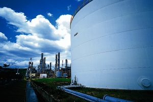 Refining crude oil in refineries