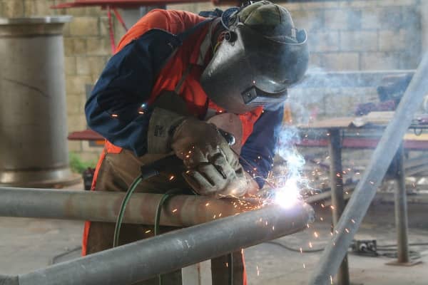 welding pipe with a mig welder