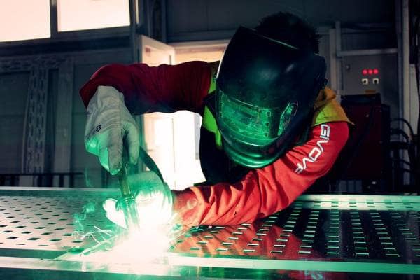 welder working on a piece