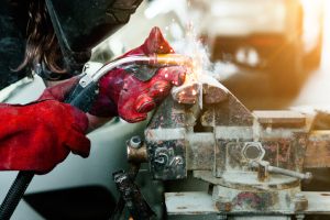 welder at automotive shop