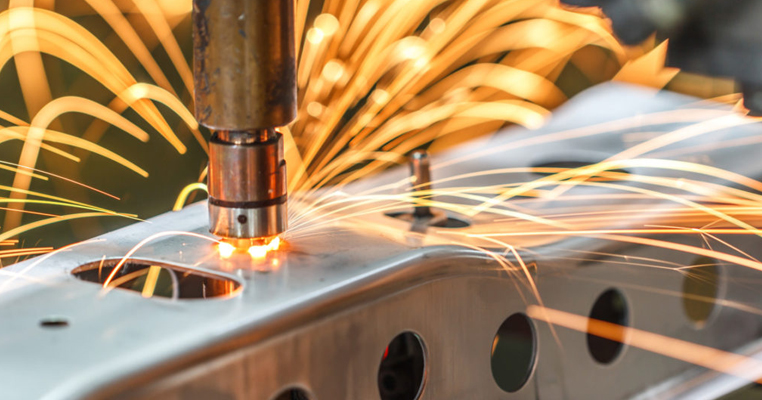 stud welder at work